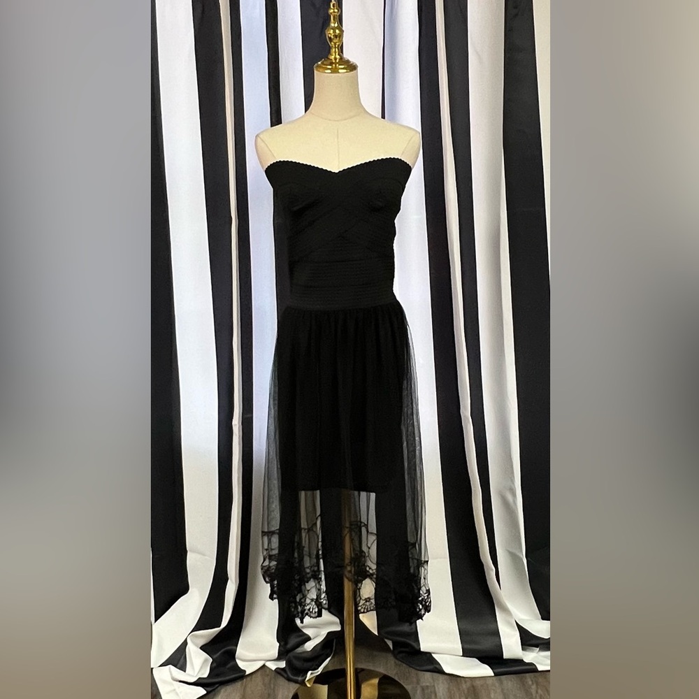 Boho Cowgirl High Low Strapless Dress